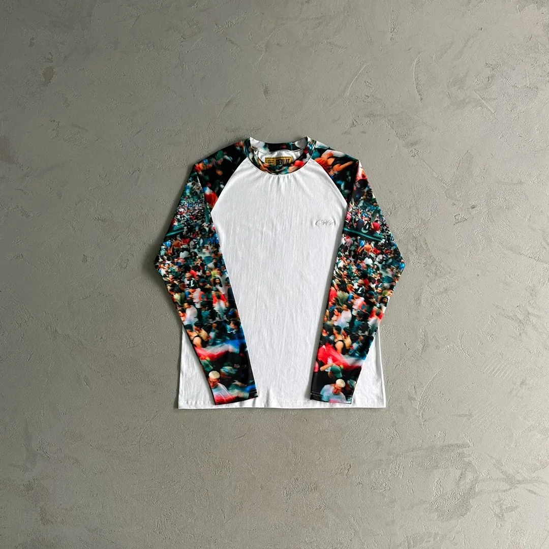 Corteiz Crowd Print Long Sleeve Tee