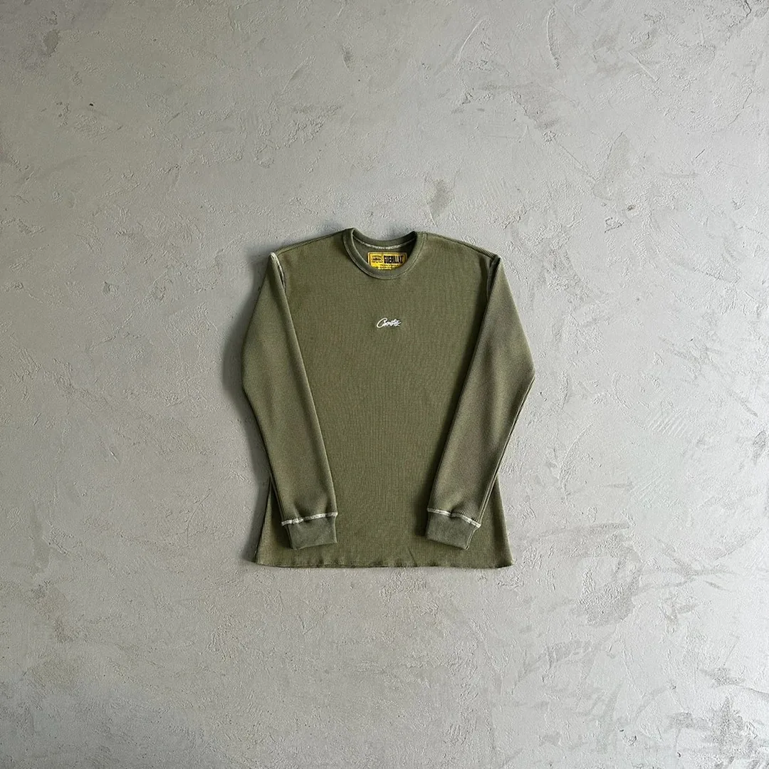 Corteiz Star Logo Waffle Knit Long Sleeve