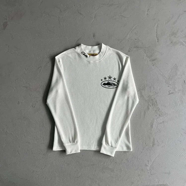 5th Anniversary Waffle Knit Long Sleeve