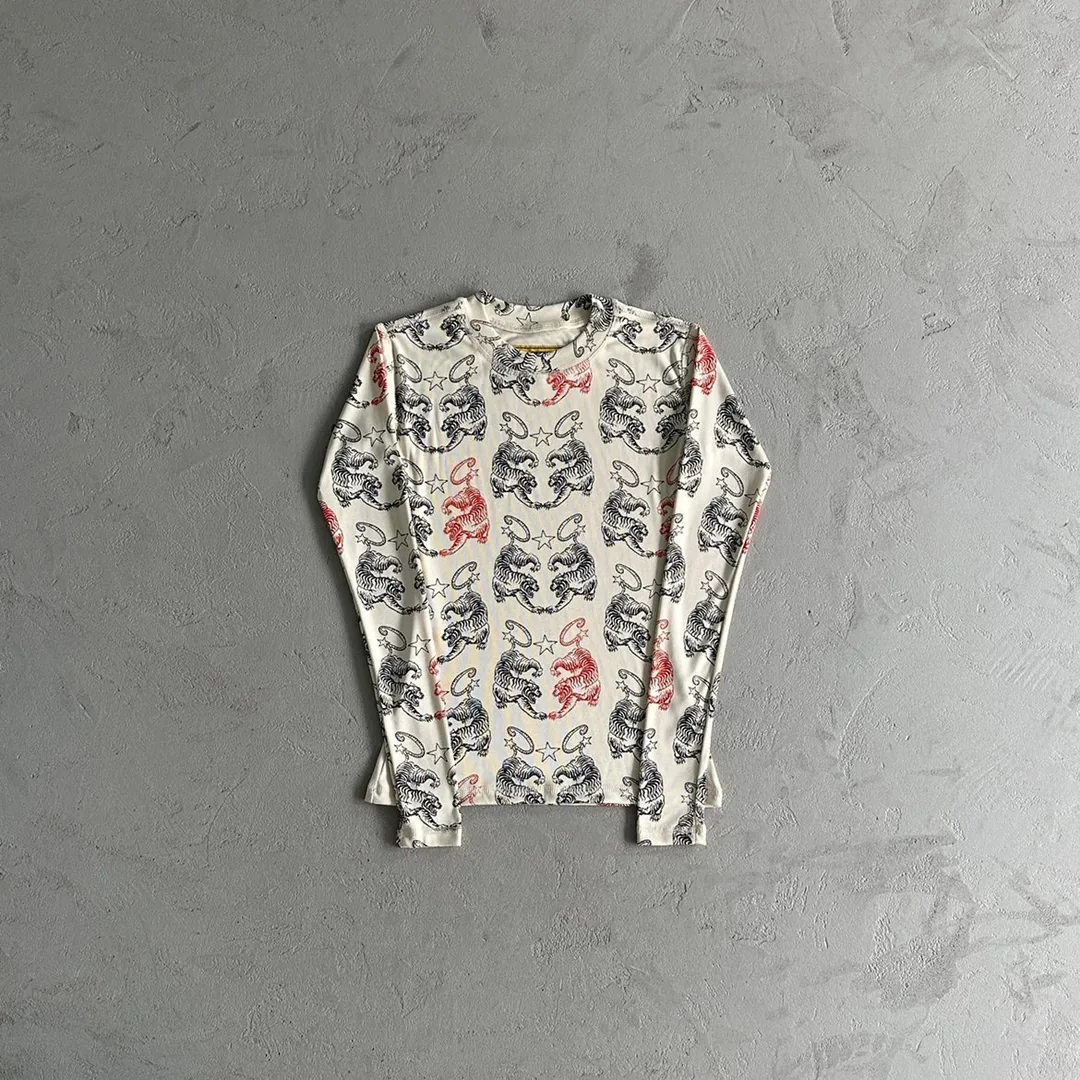 Twin Tigers All Over Print Womens Long Sleeve