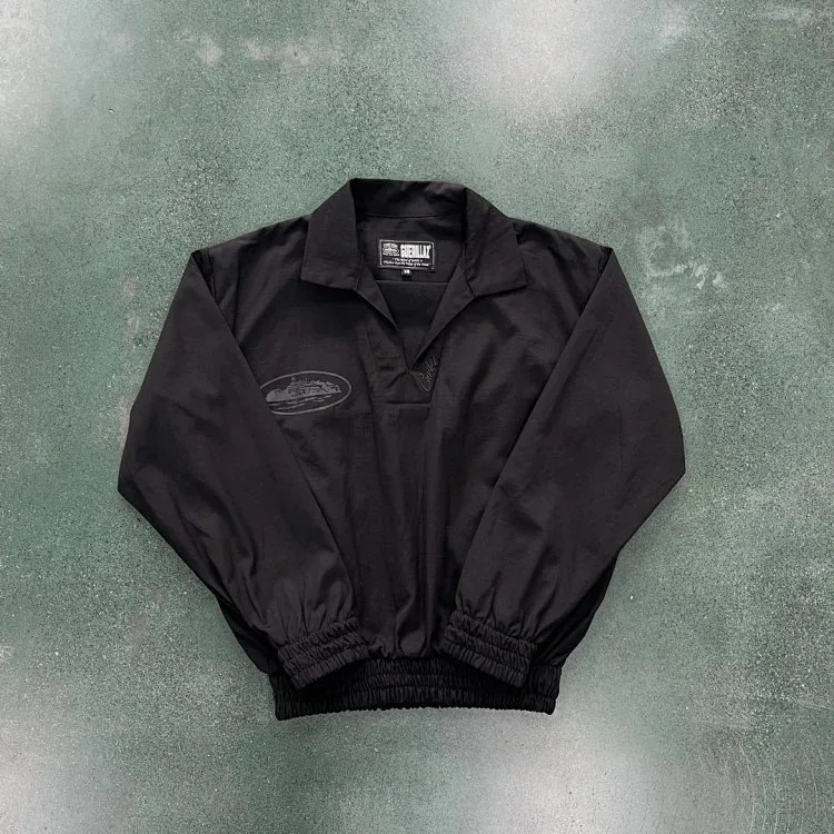 Corteiz V Neck Cargo Top Triple Black