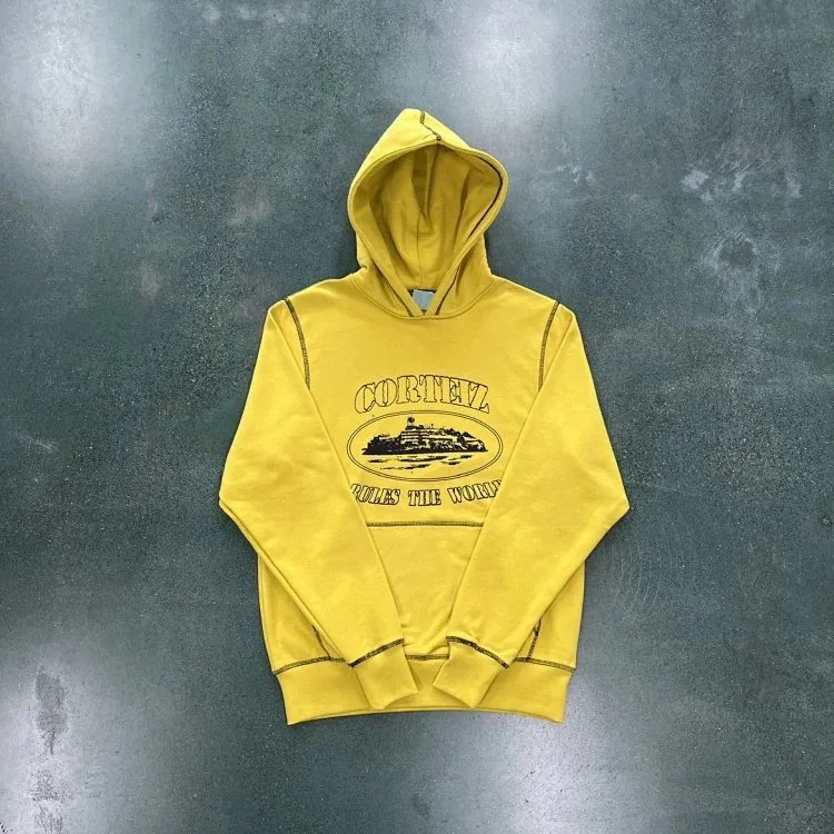 Yellow Topstitch Sweatshirt