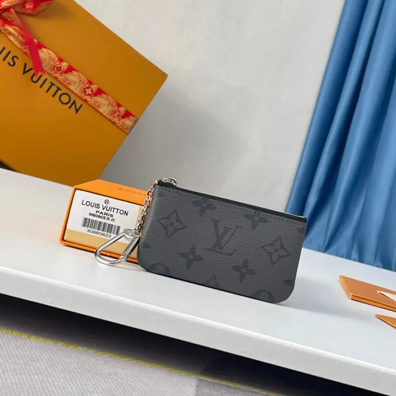 Louis Vuitton Monogram Eclipse Zip Pouch Clutch