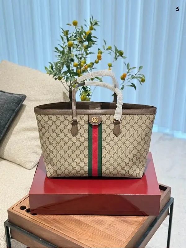 Gucci Ophidia GG Web Tote Bag