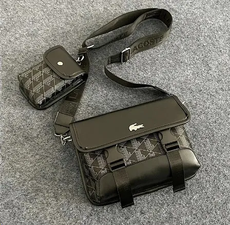 Lacoste Crocodile Logo Crossbody Bag