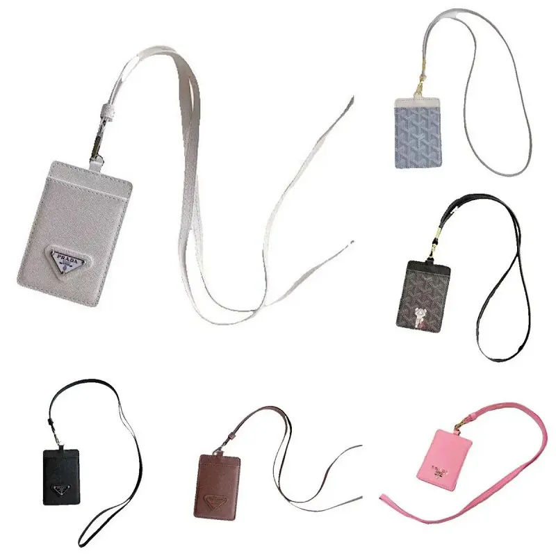 Prada Saffiano Lanyard Card Holder Collection