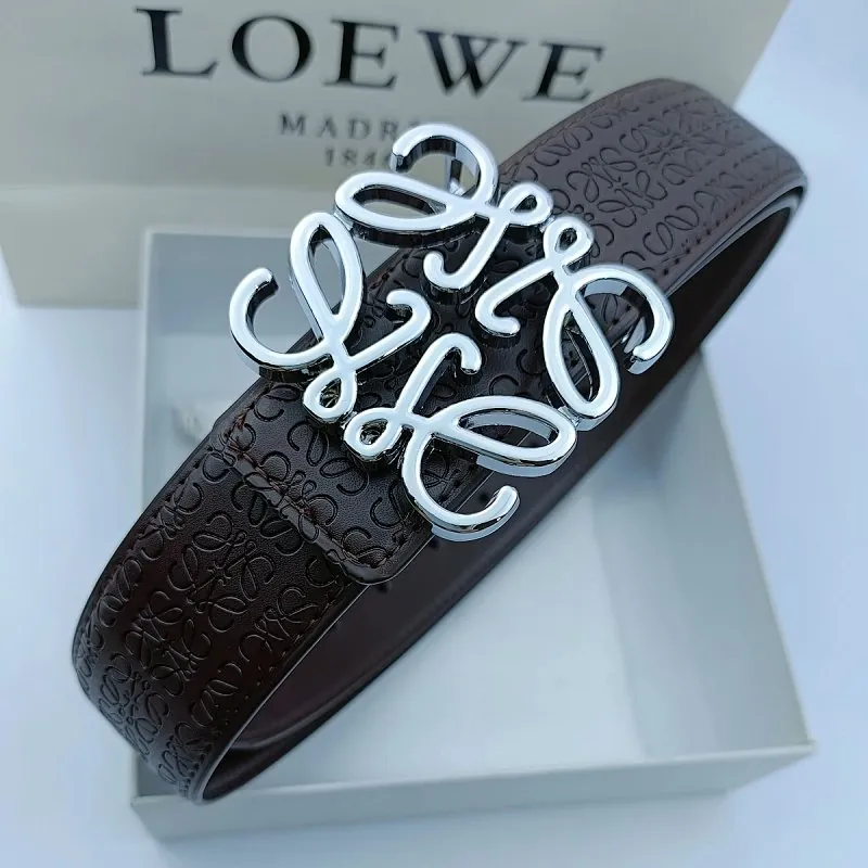 Loewe Anagram Buckle Leather Belt