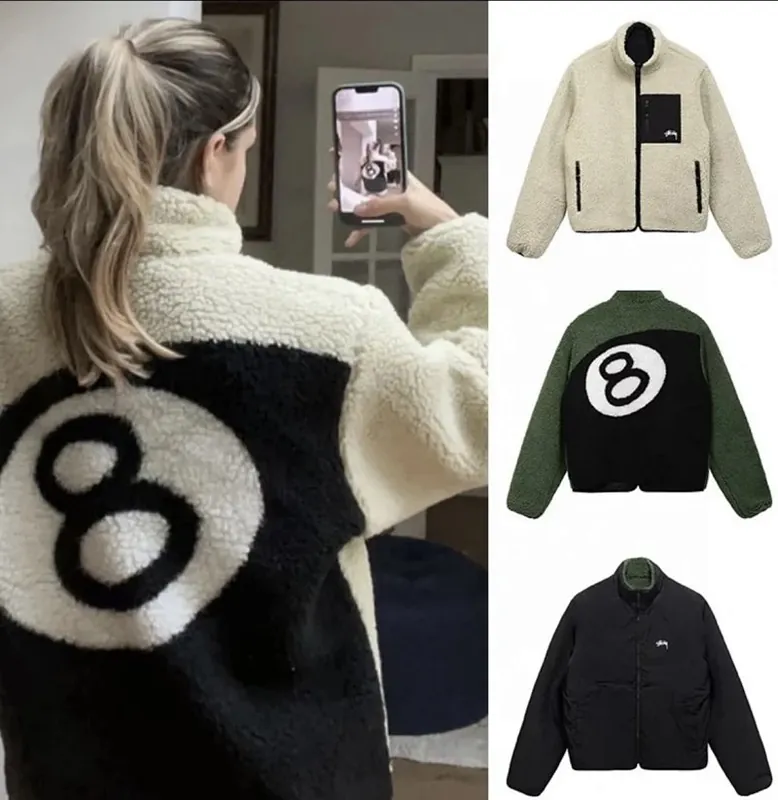 Stussy 8 Ball Sherpa Fleece Jacket Collection