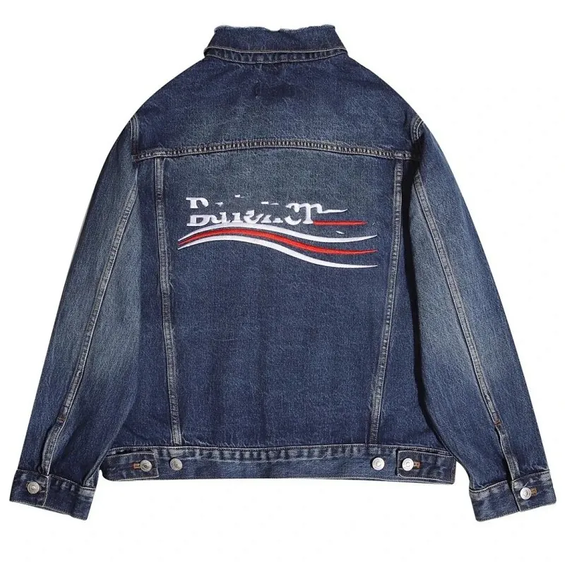 Balenciaga Campaign Logo Denim Jacket