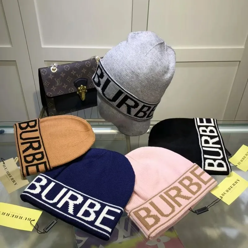 Burberry Logo Jacquard Knit Beanie