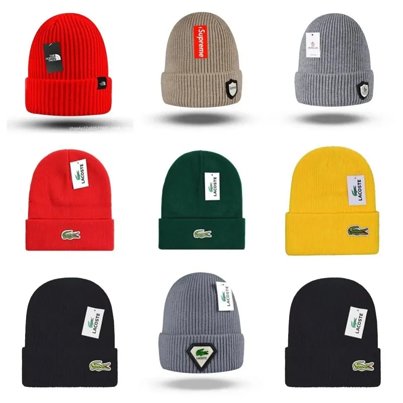 Lacoste Crocodile Ribbed Beanie Collection