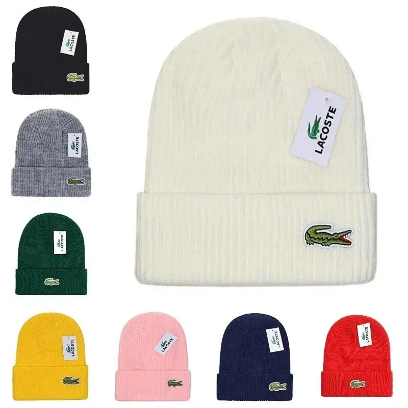Lacoste Crocodile Ribbed Beanie Collection