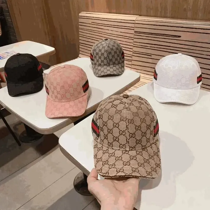 Gucci GG Monogram Web Stripe Baseball Cap Collection