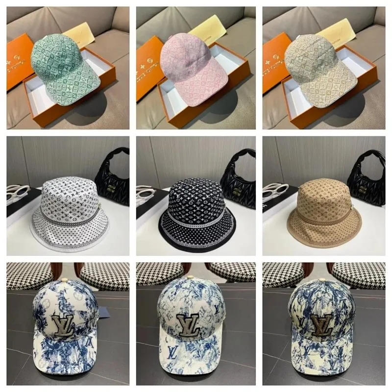 Louis Vuitton Monogram Bucket Hat and Cap Collection