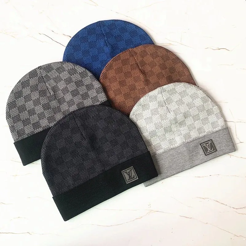 Louis Vuitton Damier Knit Beanie Collection