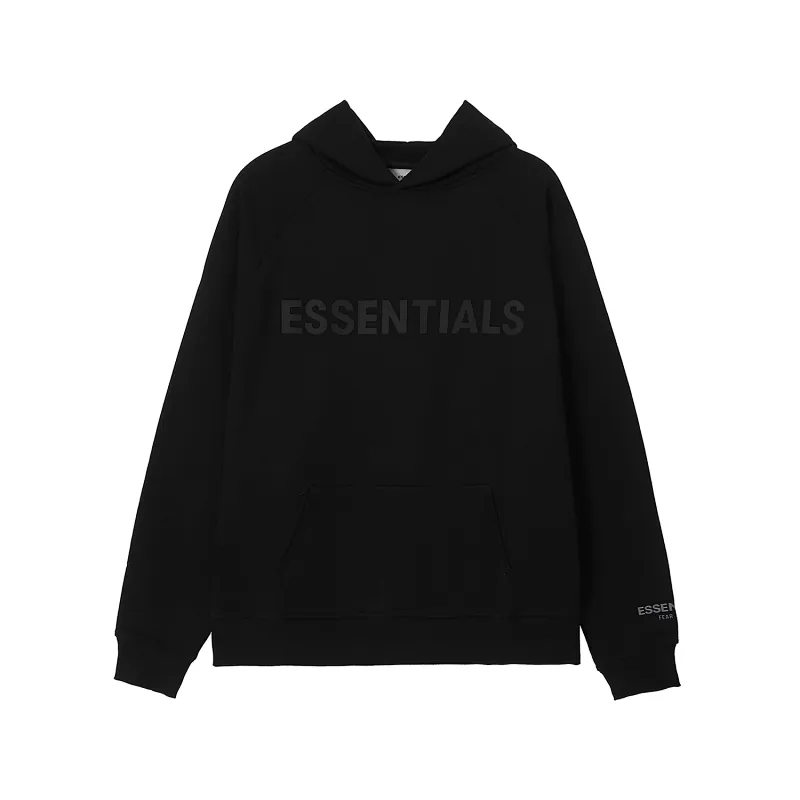 Fear of God Essentials Logo Hoodie Black