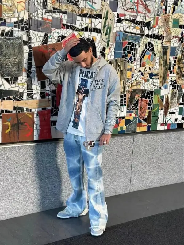 Gallery Dept Logo Zip Hoodie