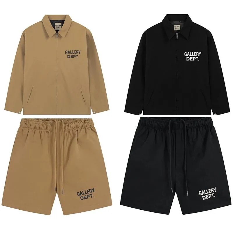 Gallery Dept Logo Coach Jacket Shorts Set