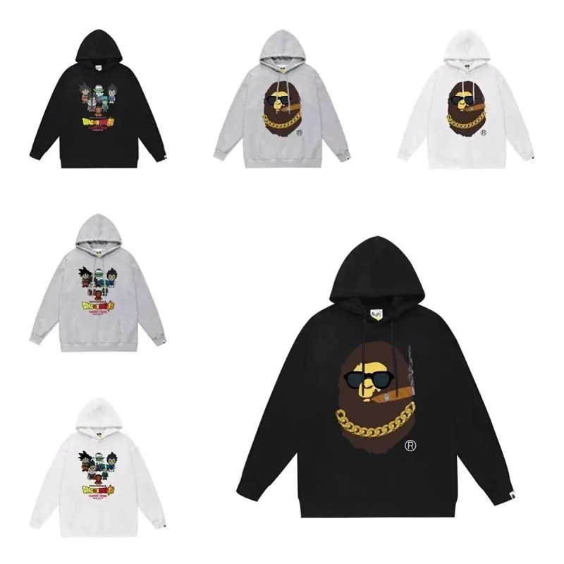 Bape Graphic Print Hoodie Collection