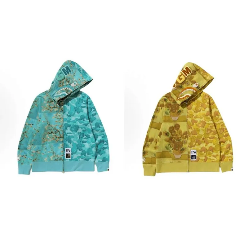 Bape Camo Shark Zip Hoodie Collection