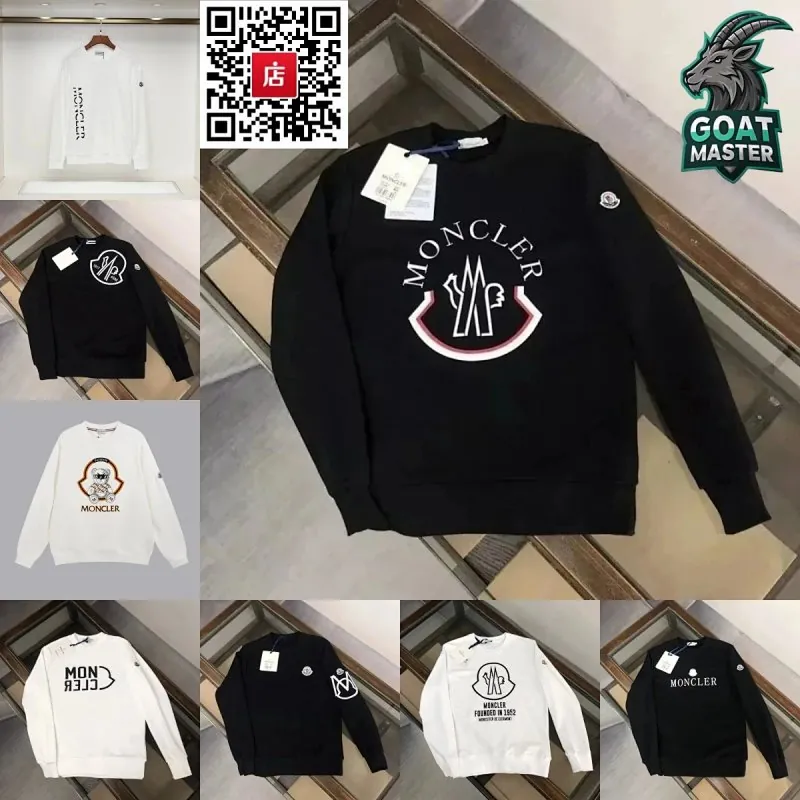 Moncler Embroidered Logo Sweatshirt Collection
