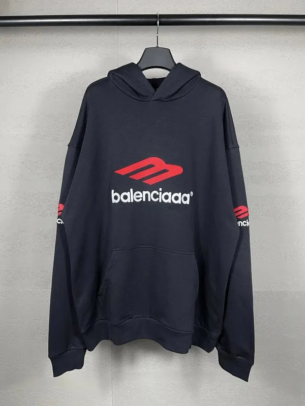 Balenciaga 3B Sports Icon Navy Hoodie