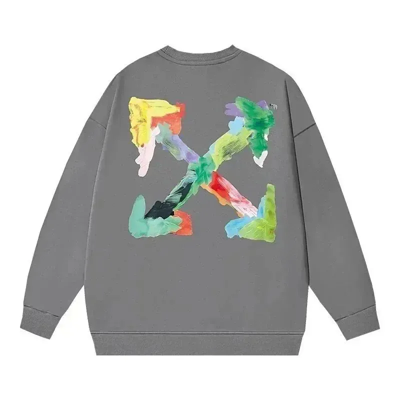Off-White Rainbow Arrow Grey Sweatshirt