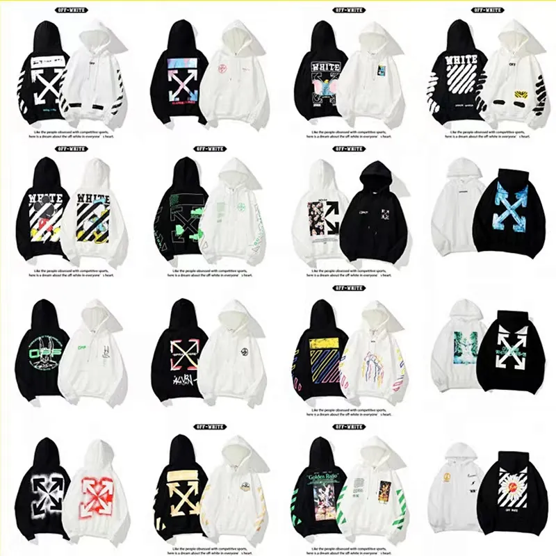 Off-White Graphic Print Hoodie Collection