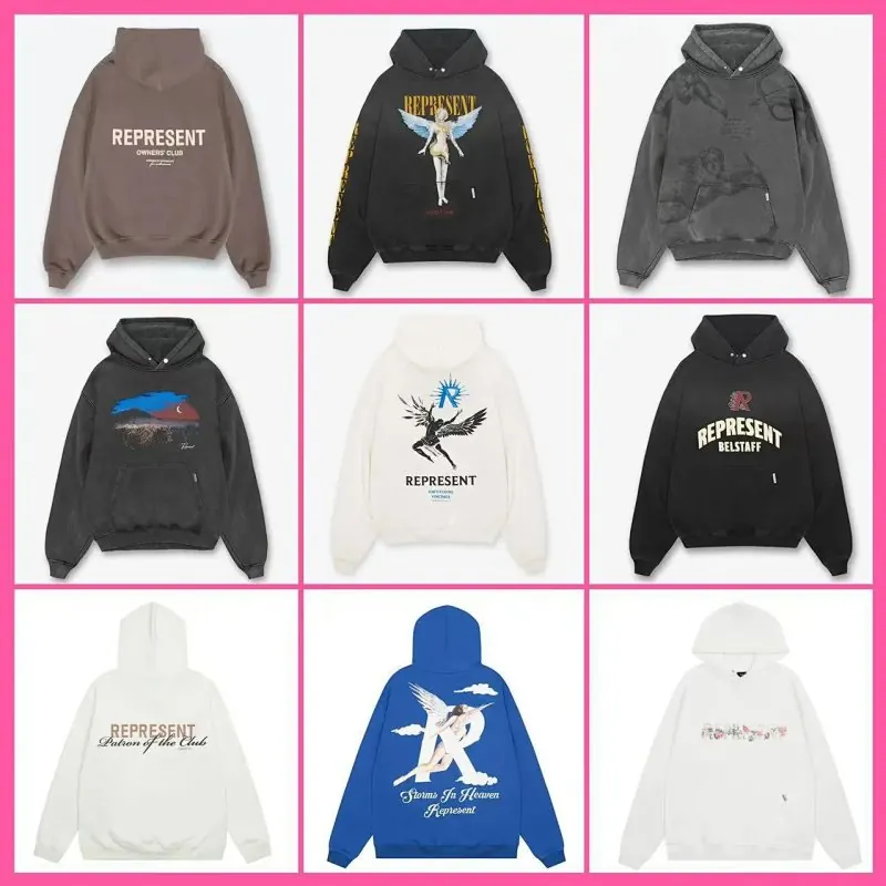 Represent Graphic Print Hoodie Collection