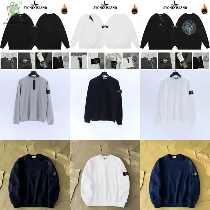Stone Island Logo Print Sweatshirt Collection