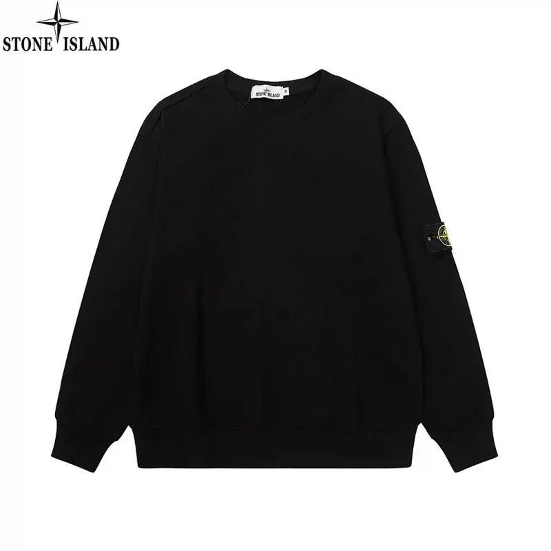 Stone Island Arm Badge Black Sweatshirt