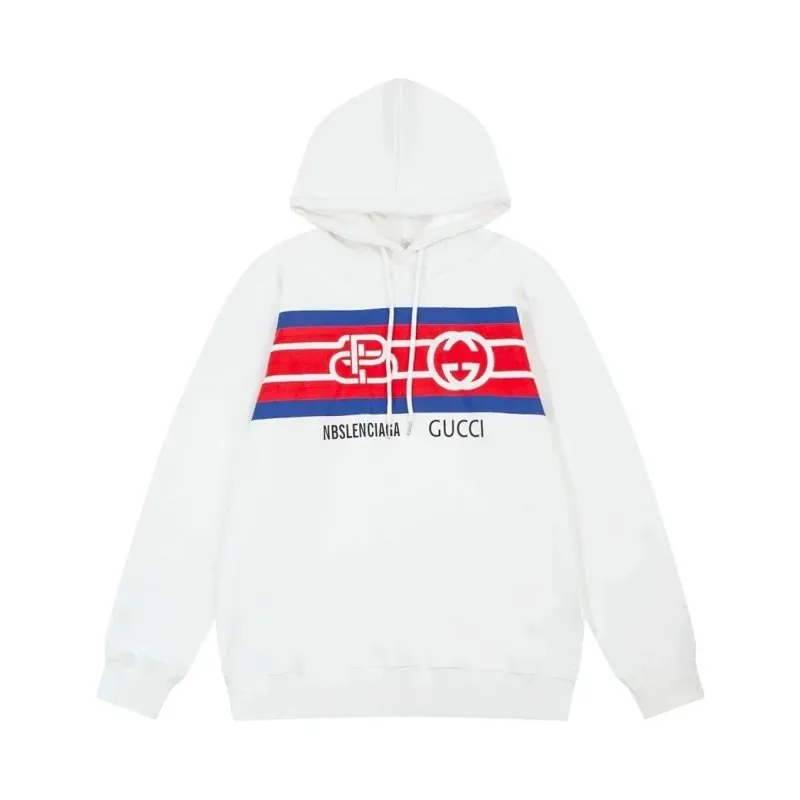 Balenciaga x Gucci Stripe Logo Hoodie