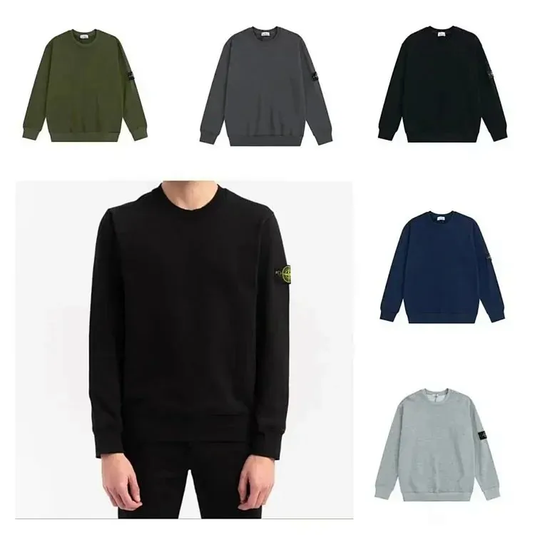 Stone Island Badge Crewneck Sweatshirt Collection