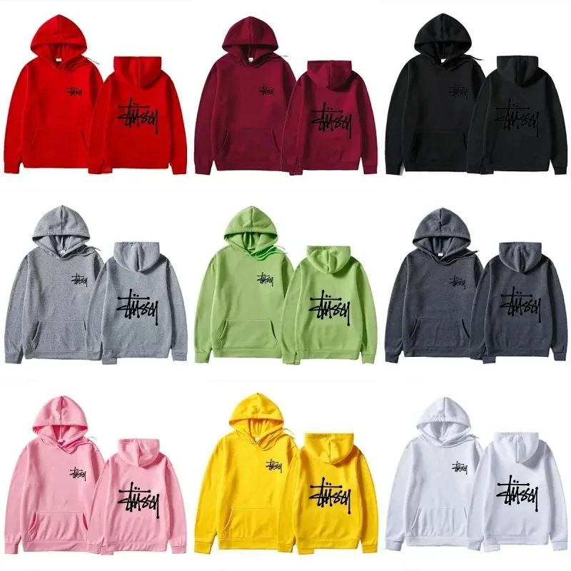 Stussy Script Logo Hoodie Colour Collection