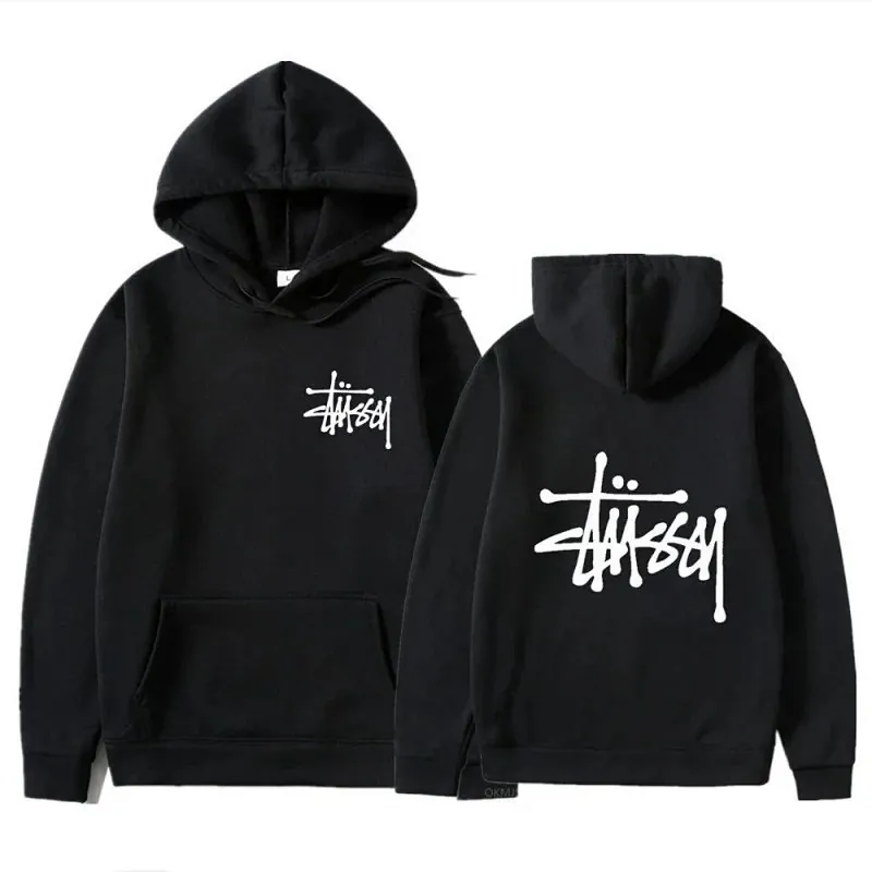 Stussy Script Logo Black Hoodie
