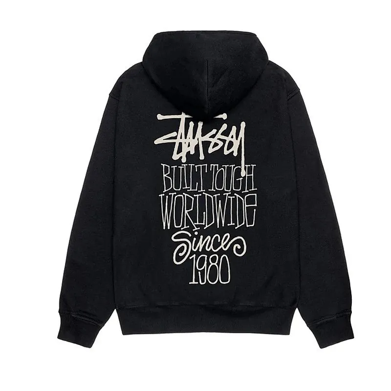 Stussy Built Tough Worldwide Black Hoodie