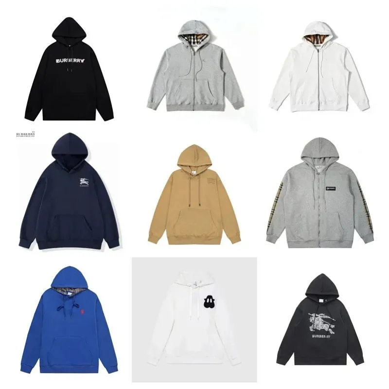 Burberry Check Logo Hoodie Collection