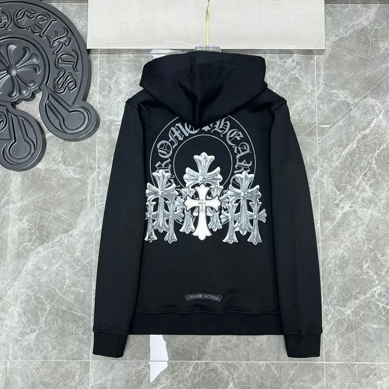 Chrome Hearts Cross Print Black Hoodie