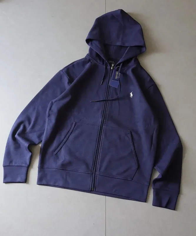 Polo Ralph Lauren Navy Zip Up Hoodie