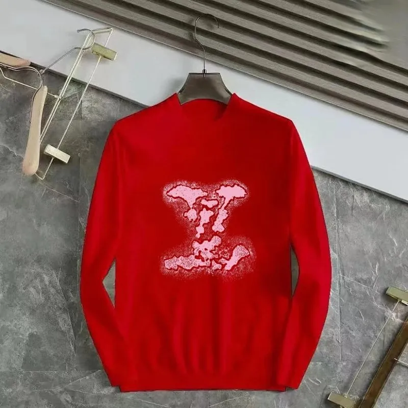 Louis Vuitton LV Monogram Red Knit Sweater