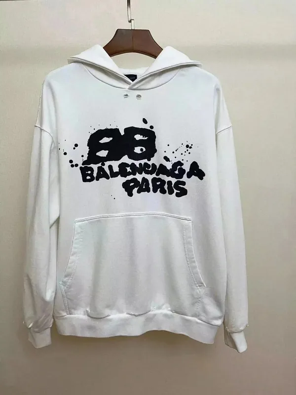 Balenciaga Paris Graffiti Logo Hoodie
