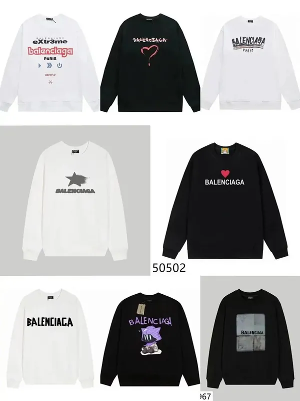 Balenciaga Paris Logo Sweatshirt Collection
