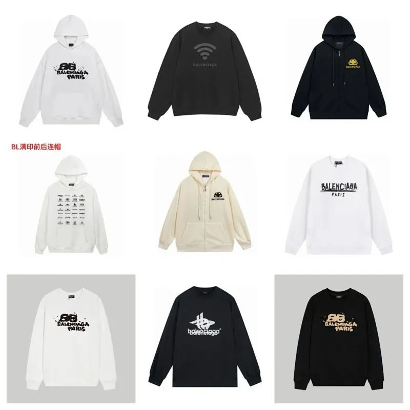 Balenciaga Paris Logo Sweatshirt Hoodie Collection