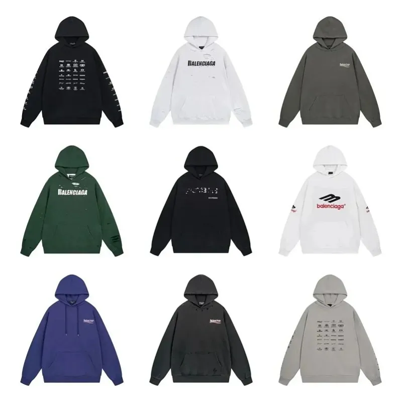 Balenciaga Logo Hoodie Collection