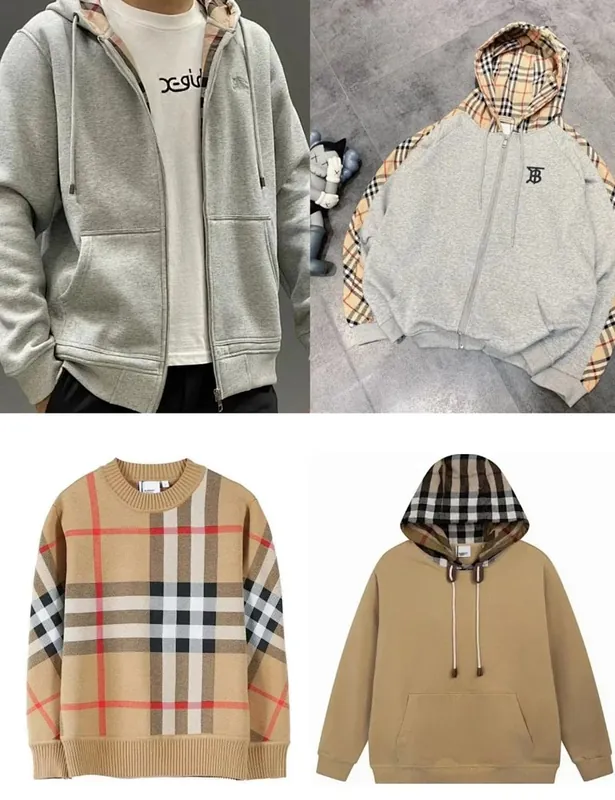 Burberry Check Hood Zip Hoodie Collection