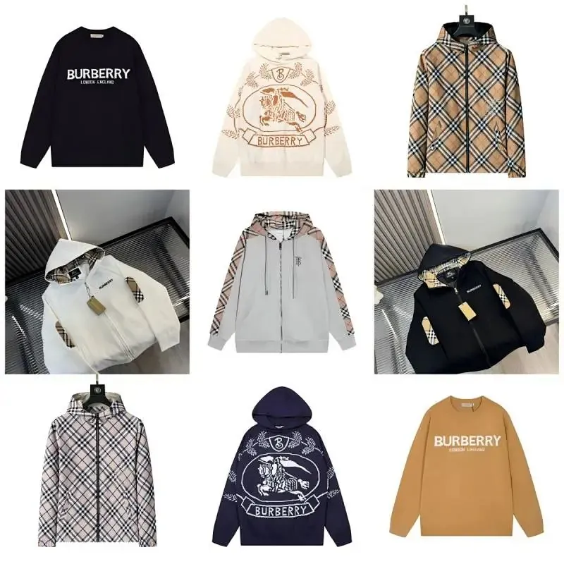 Burberry Logo Hoodie Jacket Collection