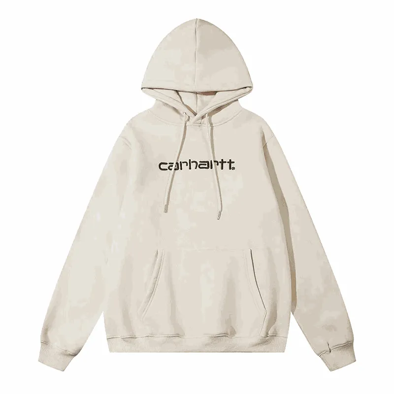 Carhartt Script Logo Cream Hoodie