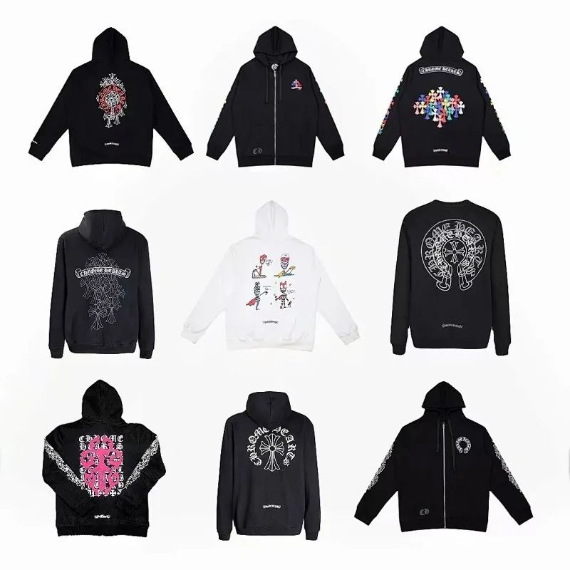 Chrome Hearts Cross Print Hoodie Collection