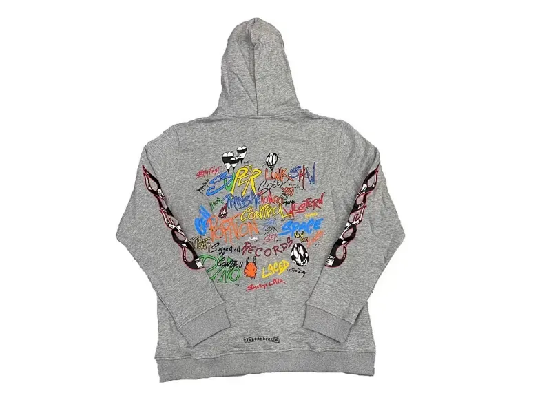 Chrome Hearts Multicolor Chain Print Hoodie