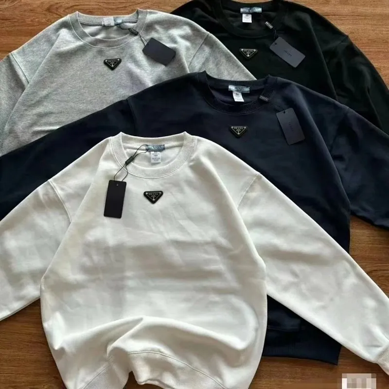 Prada Enamel Triangle Logo Sweatshirt Collection